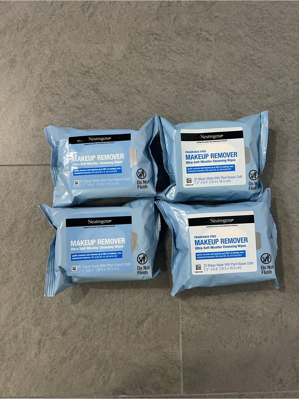 NWT Neutrogena Makeup Remover Ultra-Soft Micellar Cleansing Wipes (4 x 25 Count)